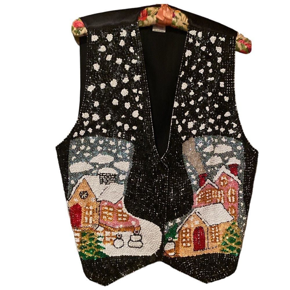 Bali Gem Sequence Christmas Vest